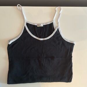 Brandy Melville J. Galt nautical navy tank w/ white straps